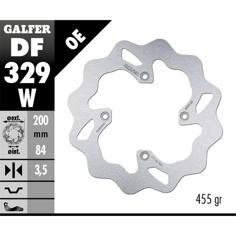 Galfer DF329W Disque De Frein Wave Fixe