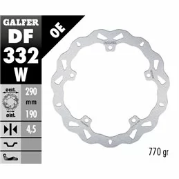 Galfer DF332W Disque De Frein Wave Fixe