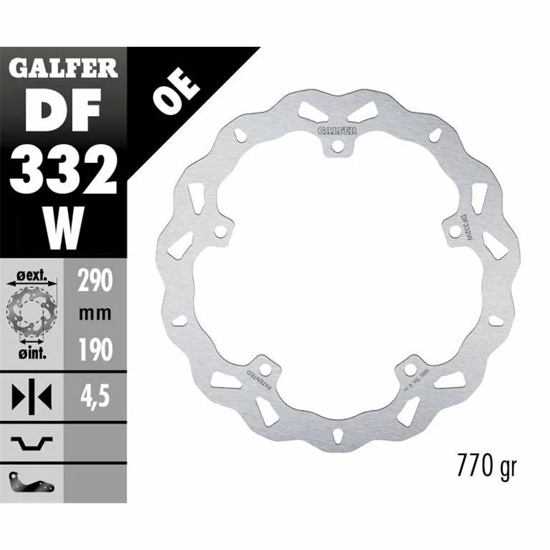 Galfer DF332W Disco Freno Wave Fisso