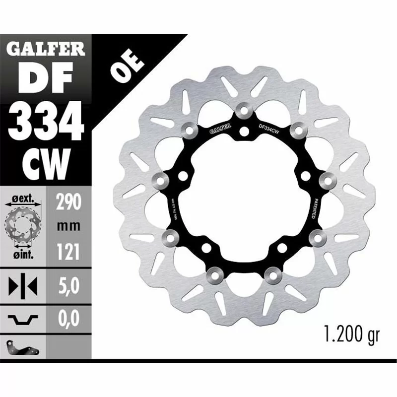 Galfer DF334CW Brake Disc Wave Floating