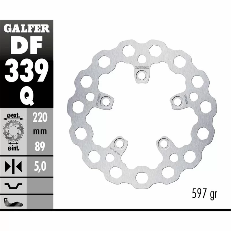 Galfer DF339Q Disco Freno Wave Fisso