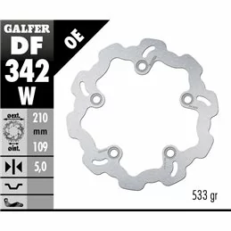 Galfer DF342W Bremsscheibe Wave Fixiert