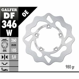 Galfer DF346W Bremsscheibe Wave Fixiert