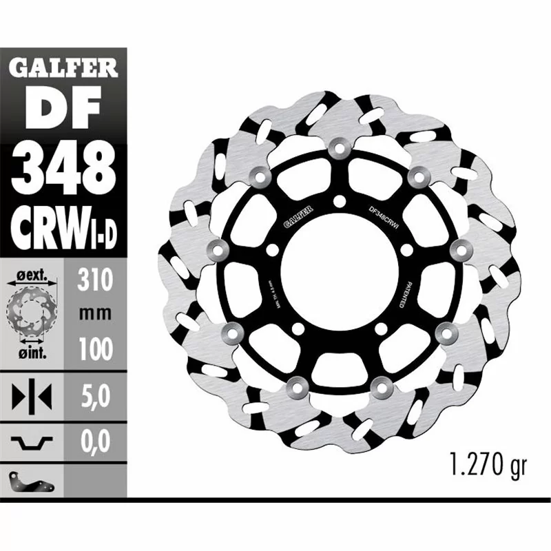 Galfer DF348CRWI Bremsscheibe Wave Schwimmend