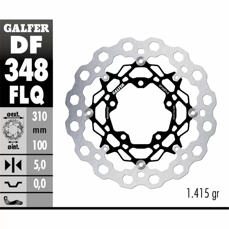 Galfer DF348FLQ Brake Disc Wave Floating