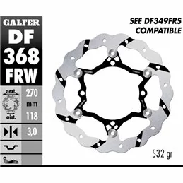 Galfer DF368FRW Brake Disc Wave Floating