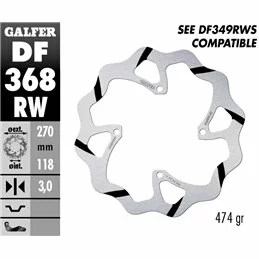 Galfer DF368RW Disque De Frein Wave Fixe