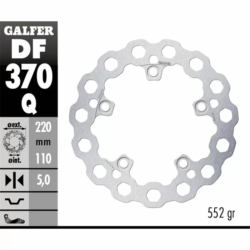 Galfer DF370Q Brake Disco Wave Fixed