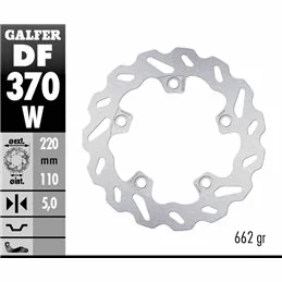 Galfer DF370W Brake Disco Wave Fixed