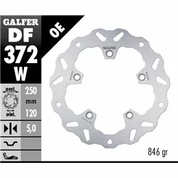 Galfer DF372W Disque De Frein Wave Fixe