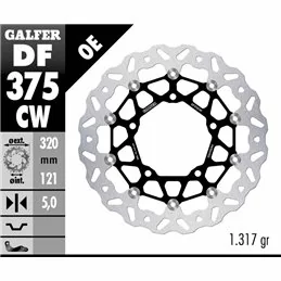 Galfer DF375CW Disco de Freno Wave Flotante