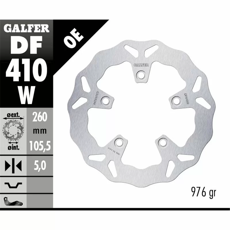 Galfer DF410W Disco Freno Wave Fisso