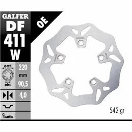 Galfer DF411W Bremsscheibe Wave Fixiert