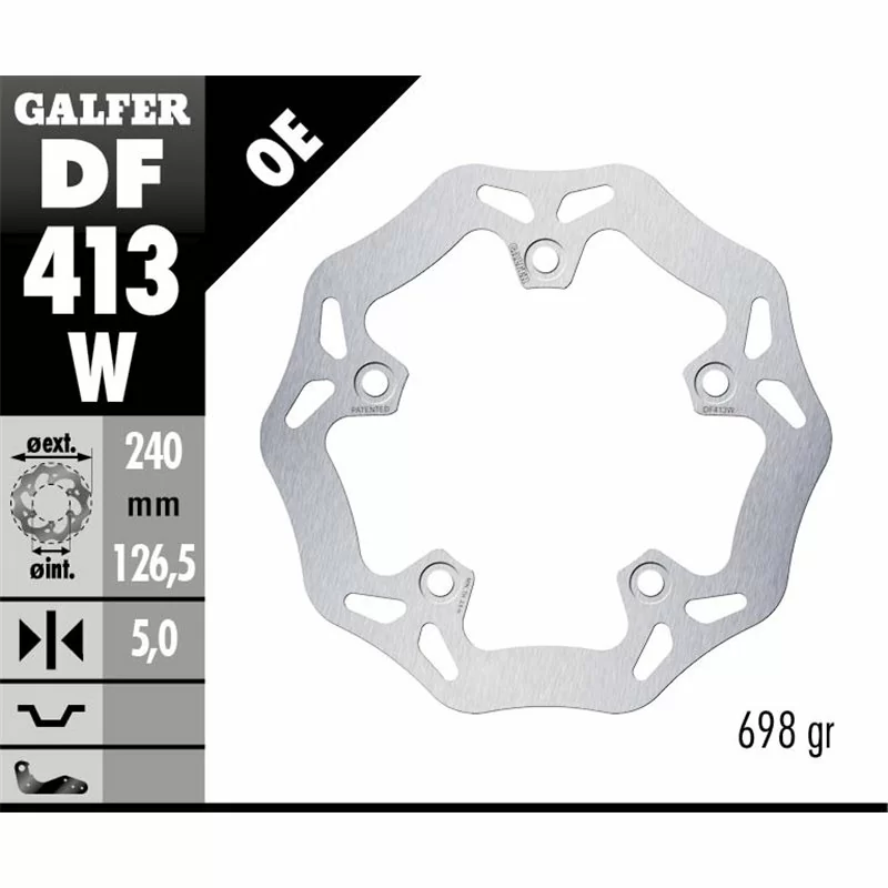 Galfer DF413W Brake Disco Wave Fixed