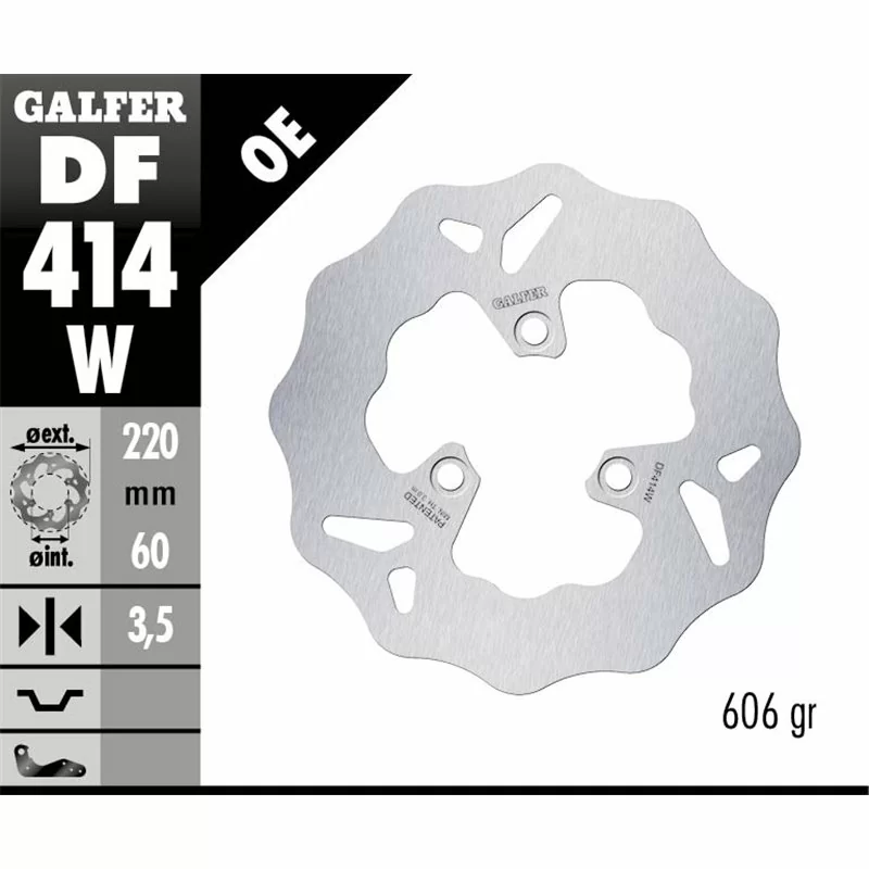 Galfer DF414W Disque De Frein Wave Fixe