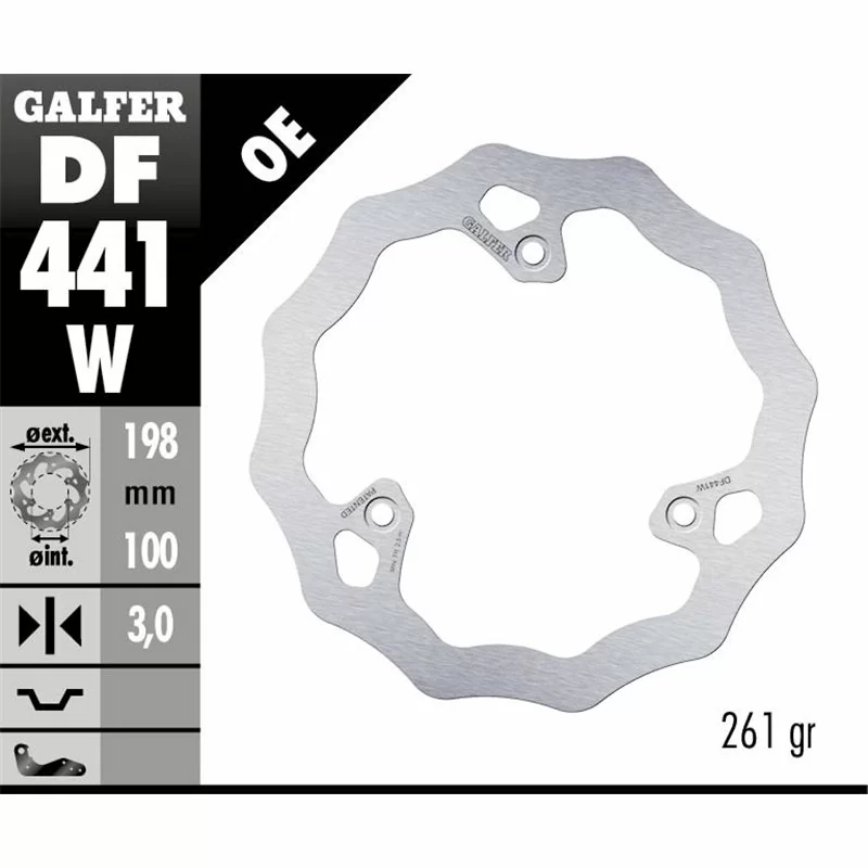 Galfer DF441W Bremsscheibe Wave Fixiert