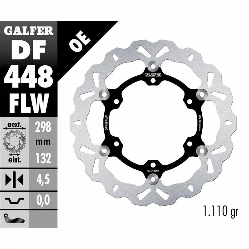 Galfer DF448FLW Disque de Frein Wave Flottant