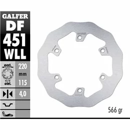 Galfer DF451WLL Brake Disco Wave Fixed