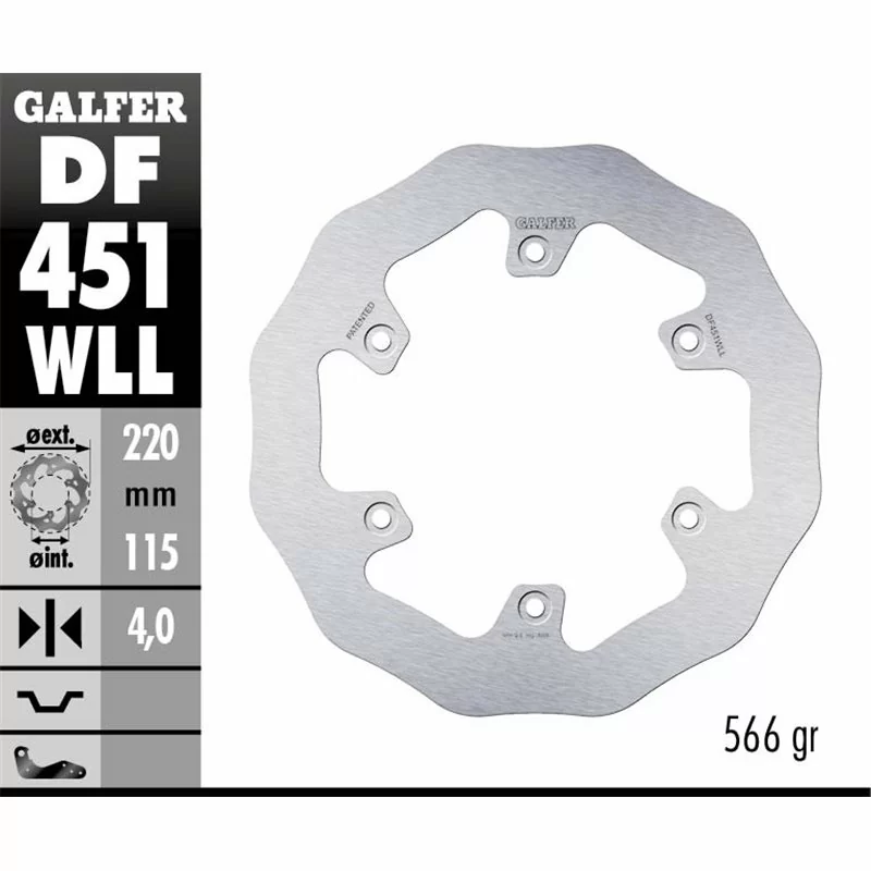 Galfer DF451WLL Disco De Frebo Wave Fijo