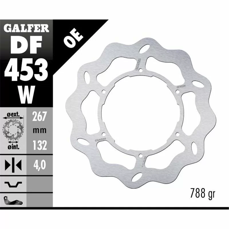 Galfer DF453W Brake Disco Wave Fixed