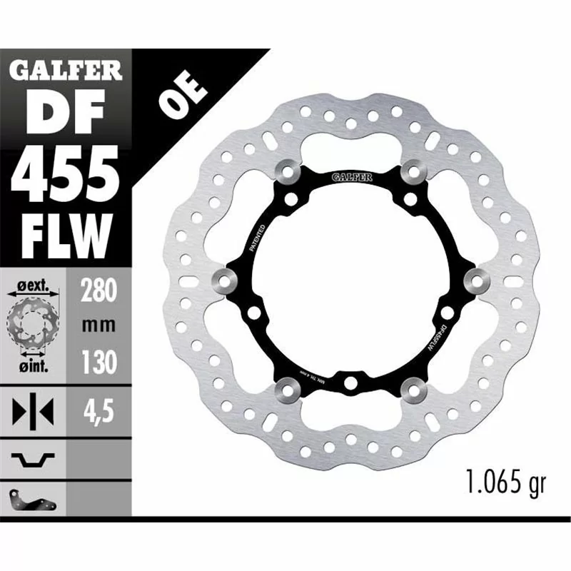 Galfer DF455FLW Disco de Freno Wave Flotante