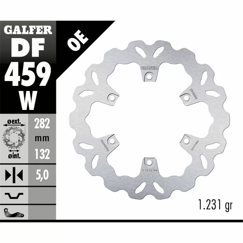 Galfer DF459W Brake Disco Wave Fixed