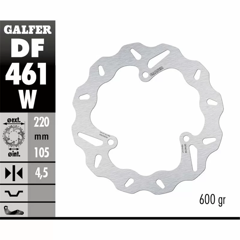 Galfer DF461W Disque De Frein Wave Fixe