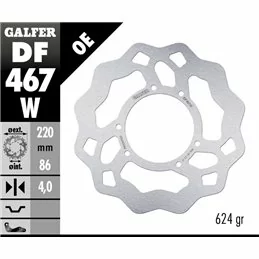 Galfer DF467W Bremsscheibe Wave Fixiert