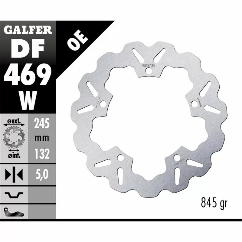 Galfer DF469W Bremsscheibe Wave Fixiert