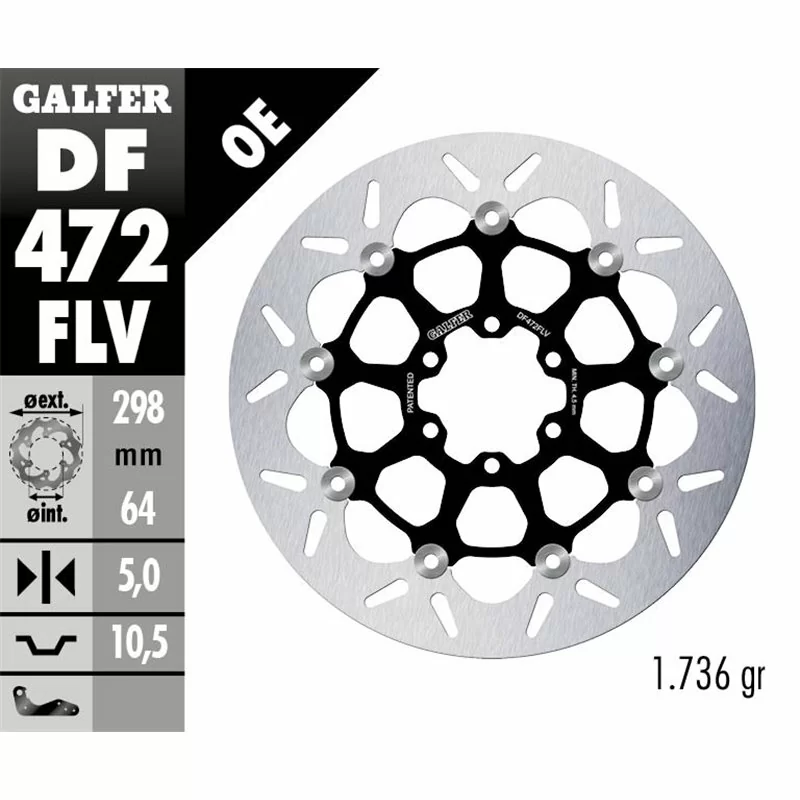 Galfer DF472FLV Bremsscheibe Wave Schwimmend