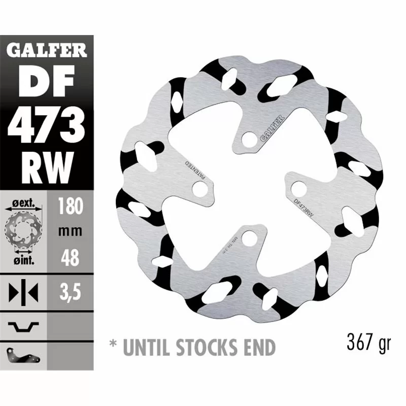 Galfer DF473RW Brake Disco Wave Fixed