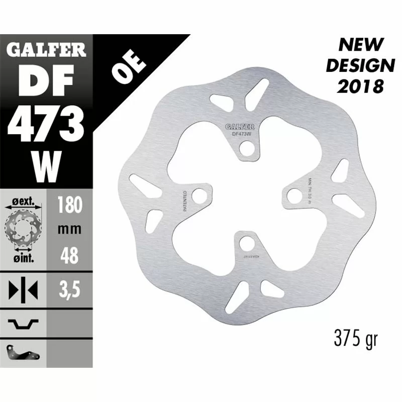 Galfer DF473W Brake Disco Wave Fixed