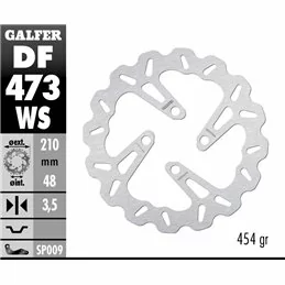 Galfer DF473WS Brake Disco Wave Fixed