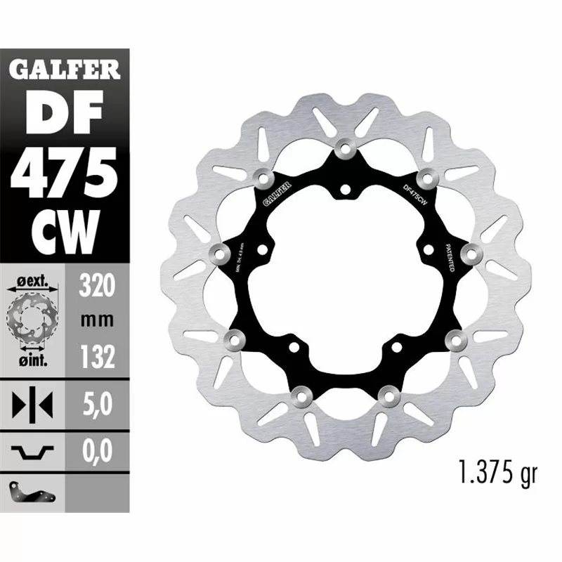 Galfer DF475CW Disco de Freno Wave Flotante