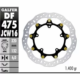 Galfer DF475JCW160G03 Brake Disc Wave Floatech