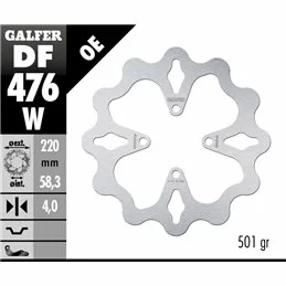 Galfer DF476W Bremsscheibe Wave Fixiert