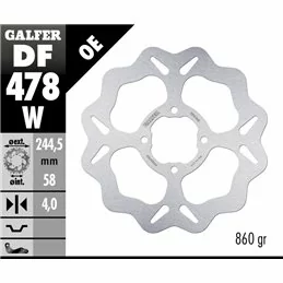 Galfer DF478W Disque De Frein Wave Fixe