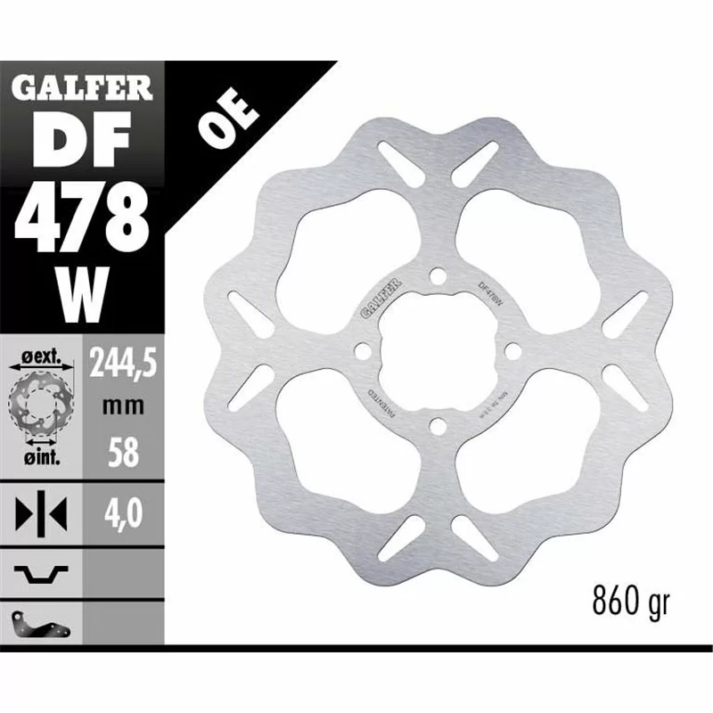 Galfer DF478W Disco Freno Wave Fisso
