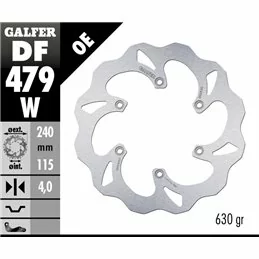 Galfer DF479W Bremsscheibe Wave Fixiert