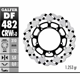 Galfer DF482CRWD Disco de Freno Wave Flotante