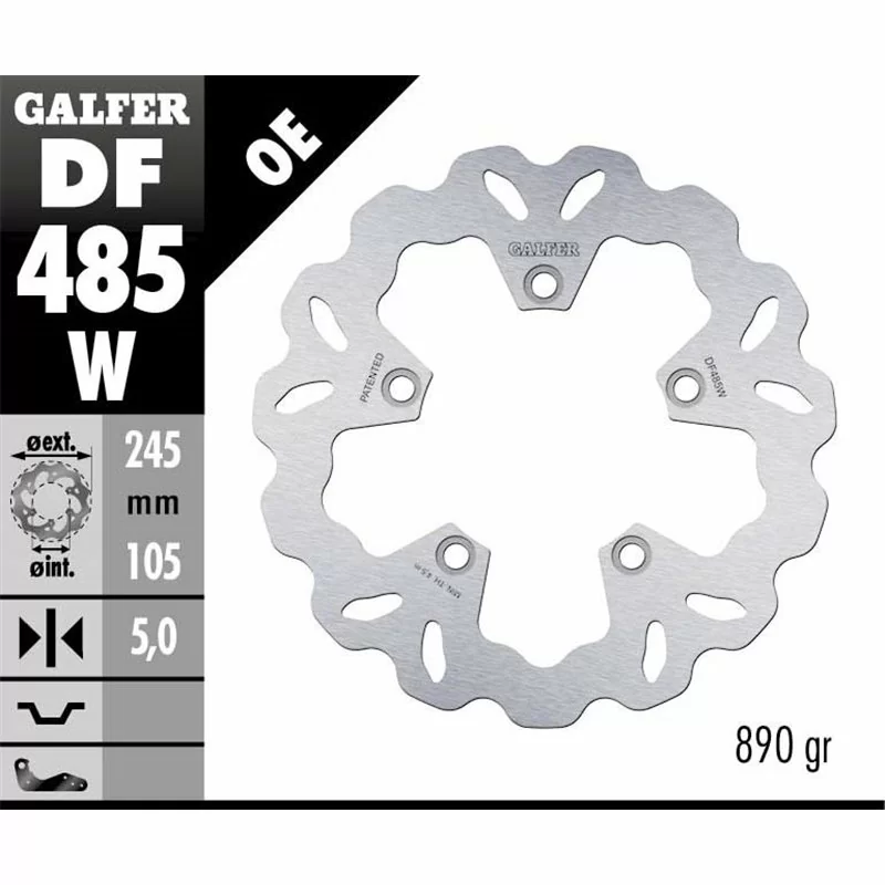 Galfer DF485W Disco Freno Wave Fisso