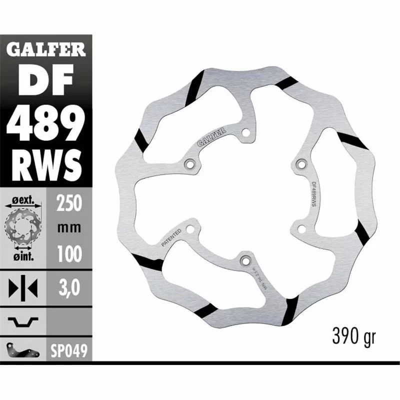 Galfer DF489RWS Brake Disco Wave Fixed