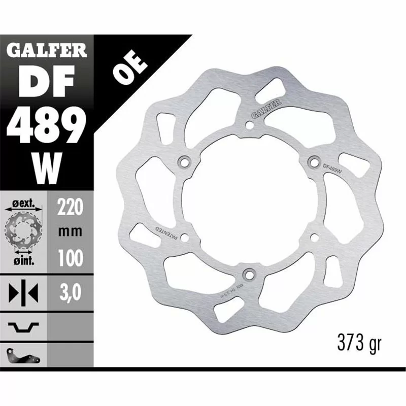 Galfer DF489W Brake Disco Wave Fixed