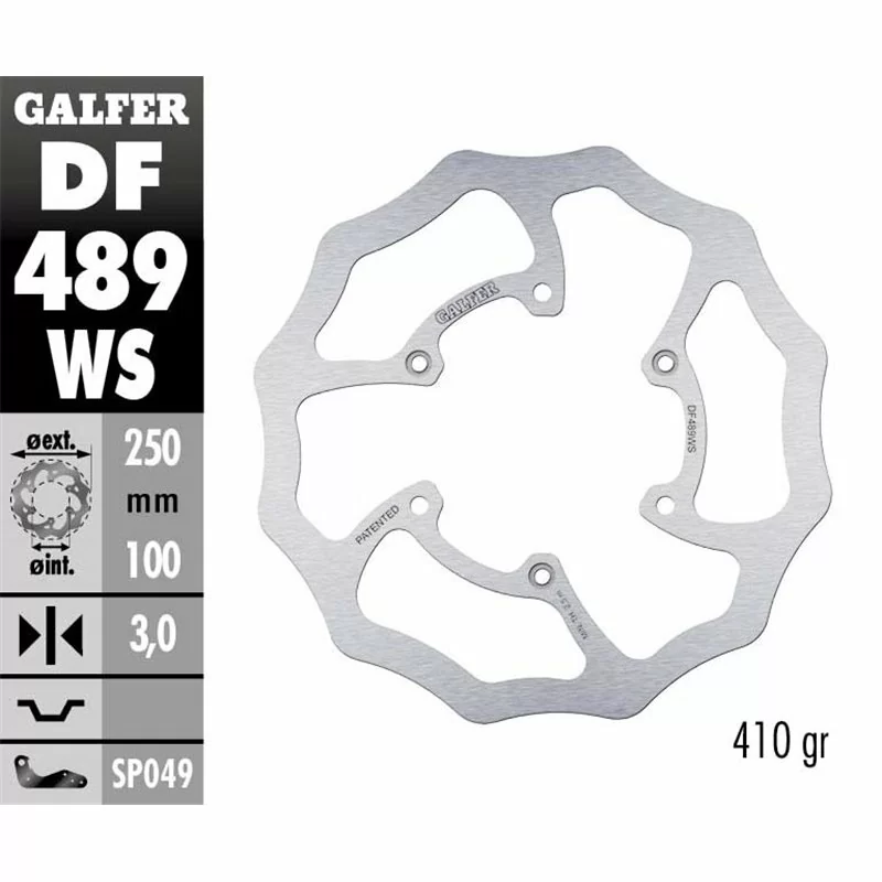 Galfer DF489WS Brake Disco Wave Fixed