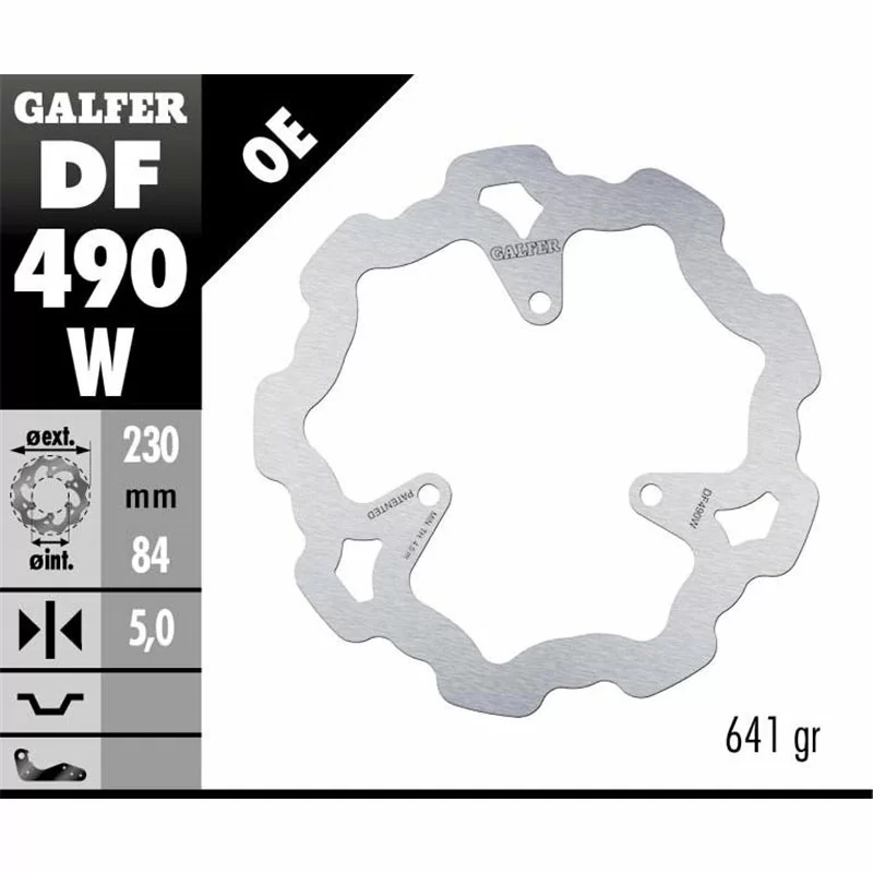 Galfer DF490W Bremsscheibe Wave Fixiert