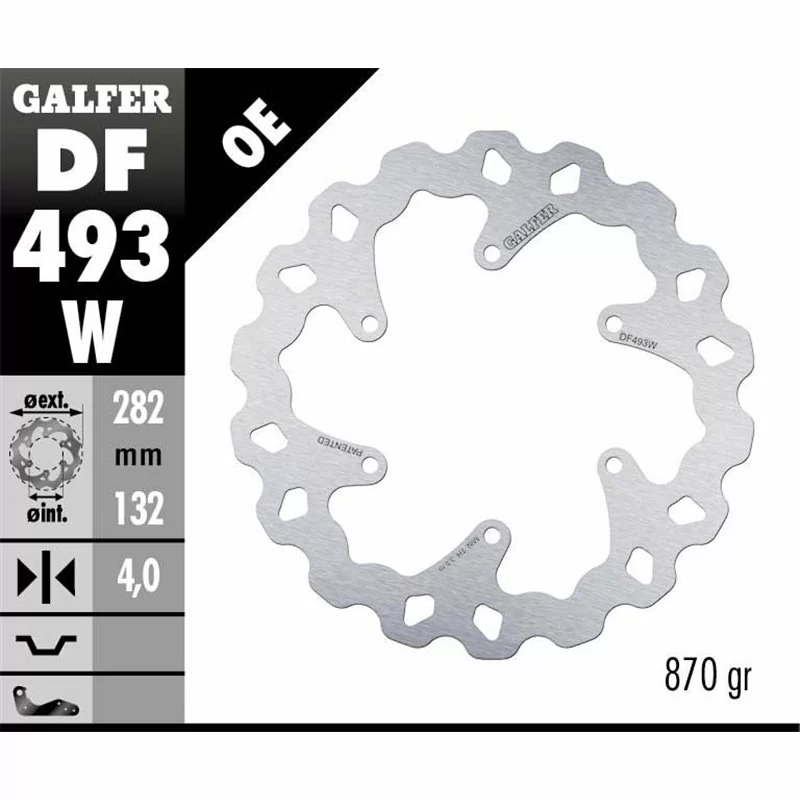 Galfer DF493W Brake Disco Wave Fixed