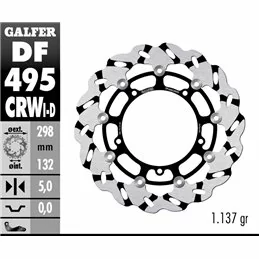 Galfer DF495CRWD Brake Disc Wave Floating