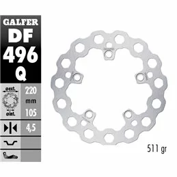 Galfer DF496Q Brake Disco Wave Fixed