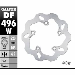 Galfer DF496W Bremsscheibe Wave Fixiert