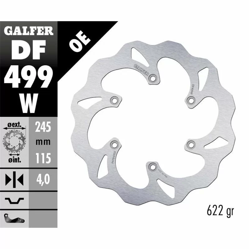 Galfer DF499W Bremsscheibe Wave Fixiert